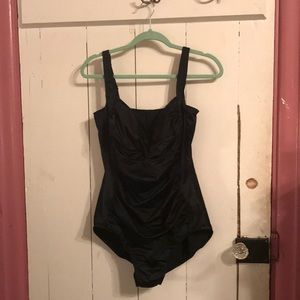 Black plus swim suit